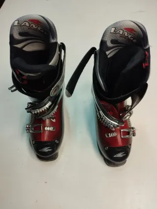 Botas de esquí Lange rojas y negras