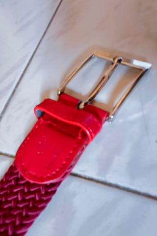 Cinturón de caballero granate