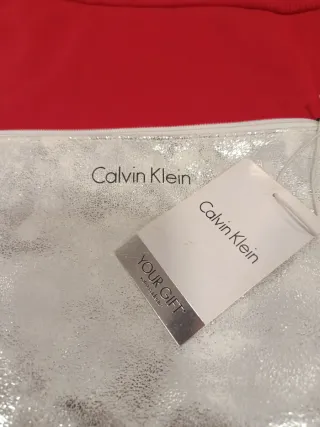Neceser Calvin Klein plateado