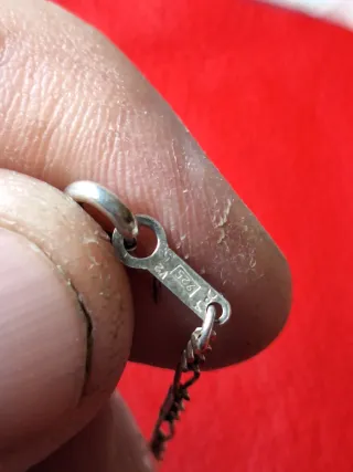 Colgante y cadena plata 925 perro caniche,artesano