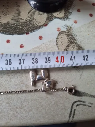 Colgante y cadena plata 925 perro caniche,artesano