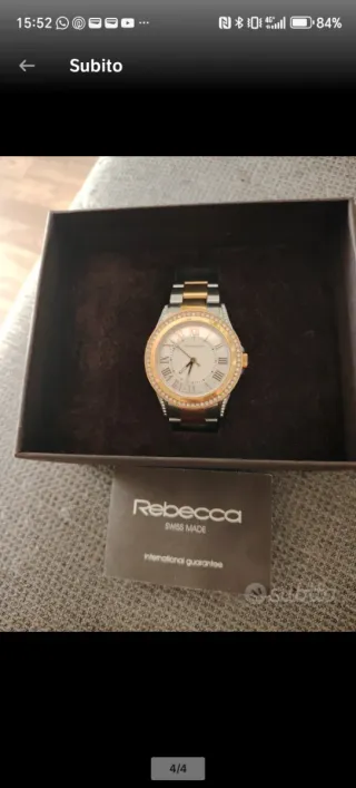 Orologio Rebecca oro e argento