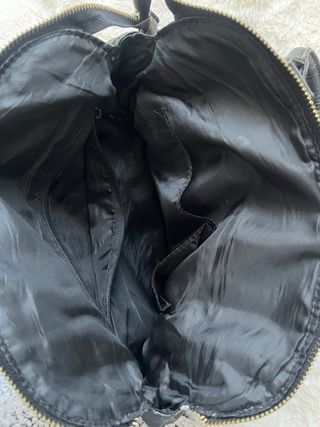 Bolso Cuero Vintage Negro 2000s