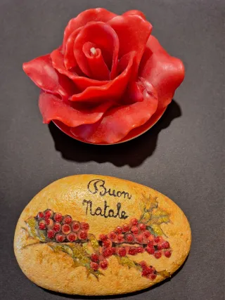 Sasso decorativo Buon Natale