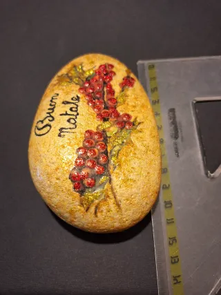 Sasso decorativo Buon Natale