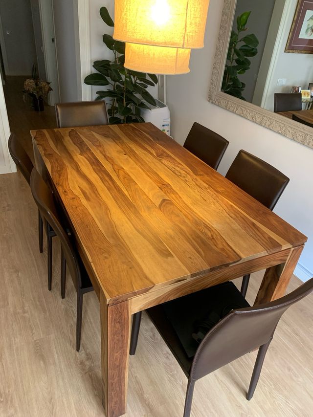 Sillas de piel marrón (x6)