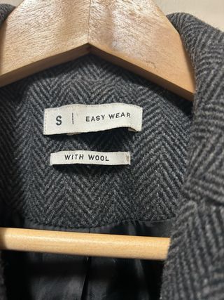 Abrigo gris marengo tres cuartos