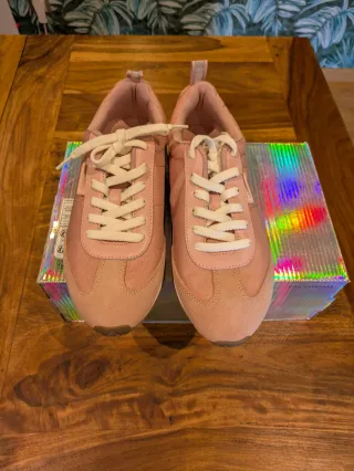 Zapatillas Skechers Rosa/Beige