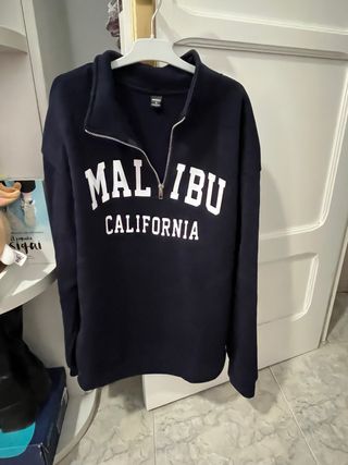 Sudadera Azul Marino Malibu California