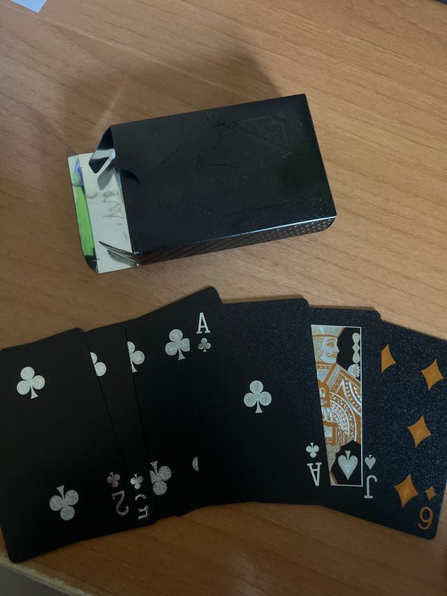 Baraja de poker especial negra