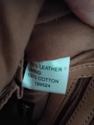 Bandolera piel (con forro algodón)