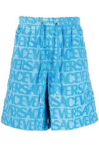 Conjunto Versace Jacquard Azul - Nuevo