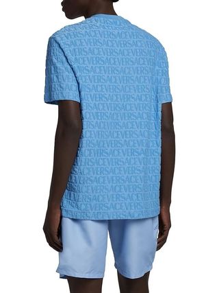 Conjunto Versace Jacquard Azul - Nuevo