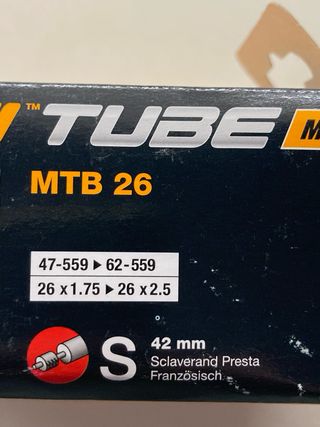 2 Camere d'aria MTB 26 Continental