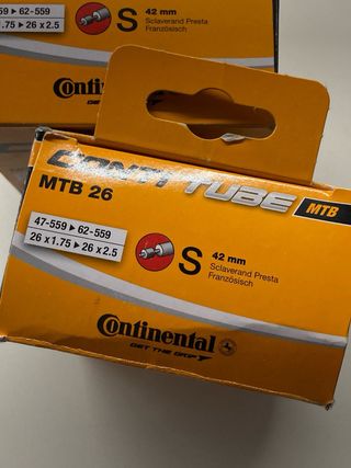 2 Camere d'aria MTB 26 Continental