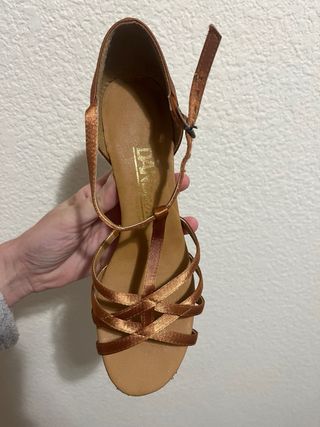 Zapatos de baile Dans sport dorados