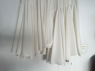 Falda larga blanca
