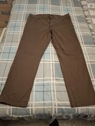 2 Pantalones Clásicos Hombre Talla 50