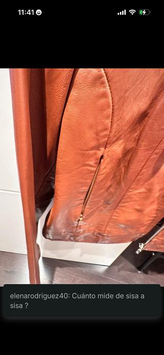 Cazadora de piel Zara