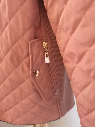 Parka acolchada rosa talla XXXL