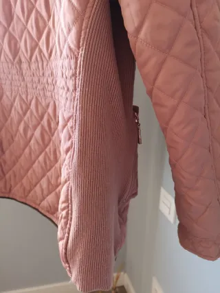 Parka acolchada rosa talla XXXL