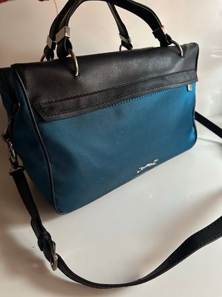 Bolso Bimba y Lola Negro y Turquesa
