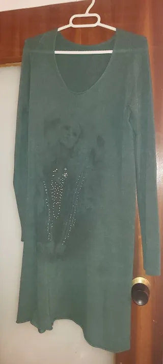 Vestido de invierno verde