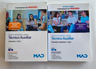 Libros Oposiciones MAD Comunidad de Madrid