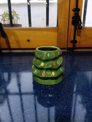 Taza árbol de Navidad con luces