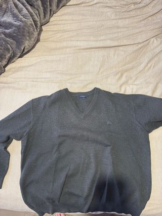Jersey Burberry Gris V-Neck