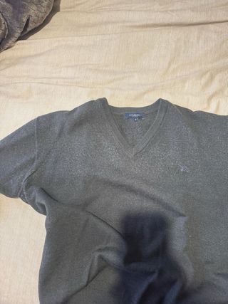 Jersey Burberry Gris V-Neck