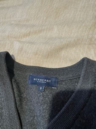 Jersey Burberry Gris V-Neck
