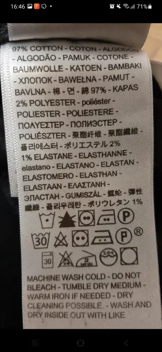 Pantalón tejano negro Levi's Strauss