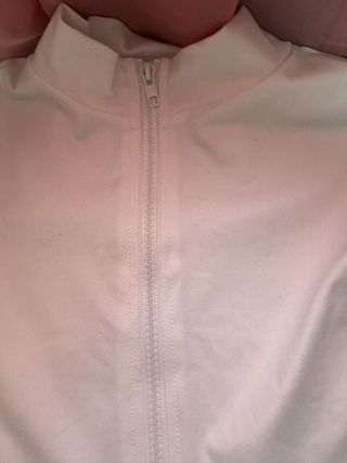 Body blanco con cremallera