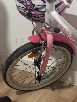 Bicicleta niña Btwin rosa
