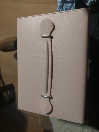 Joyero organizador rosa y gris