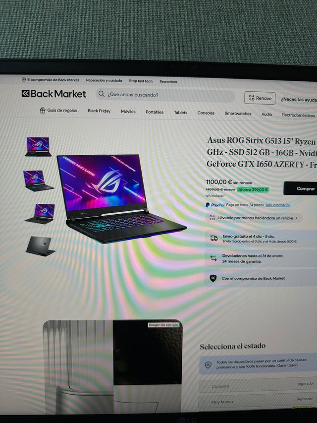 Portátil Asus ROG Strix G513IH