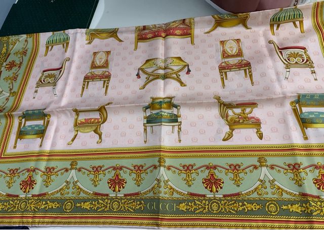 Foulard in seta Gucci anni '90