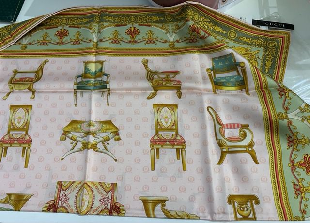 Foulard in seta Gucci anni '90