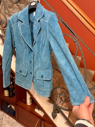 Giacca scamosciata donna vintage