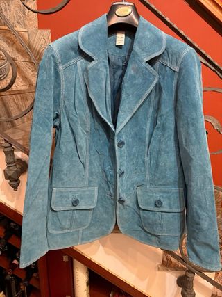 Giacca scamosciata donna vintage