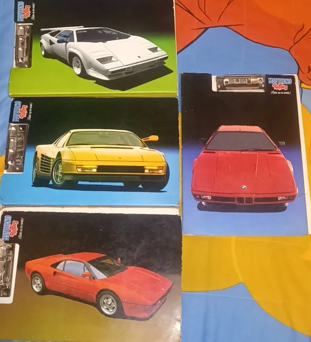 4 Carpetas Coches Míticos Años 90