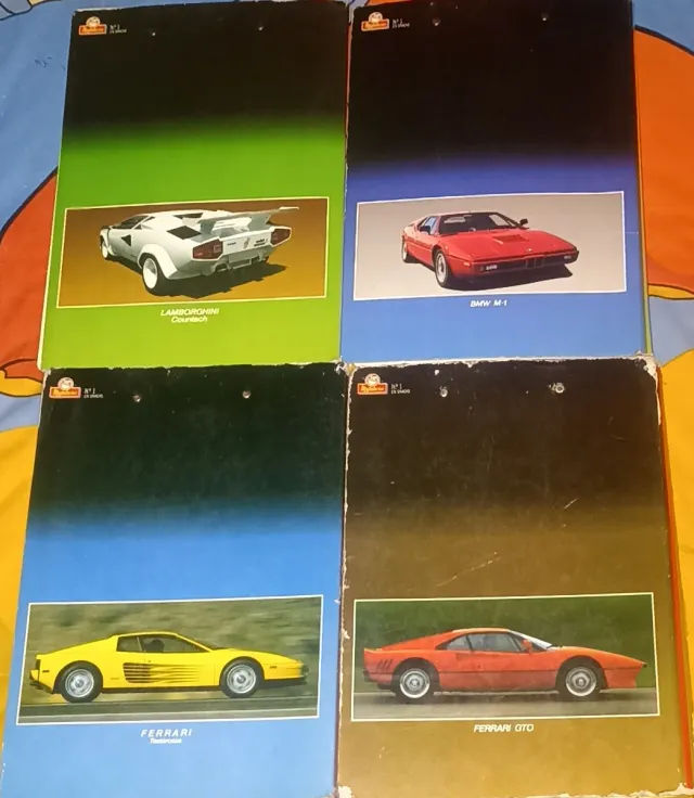 4 Carpetas Coches Míticos Años 90