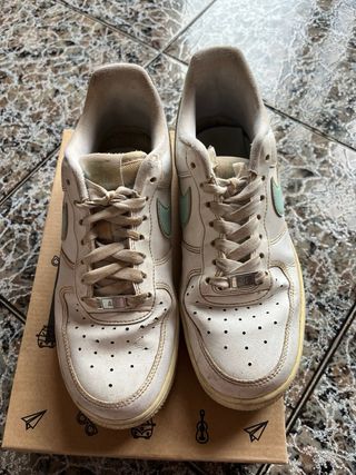 Zapatillas Nike Air Force 1 Blanco/Verde Menta