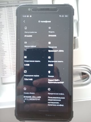 Blackview BV6600E smartphone nero