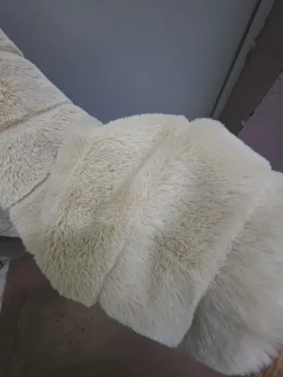 Chaquetón pelo beige talla  S