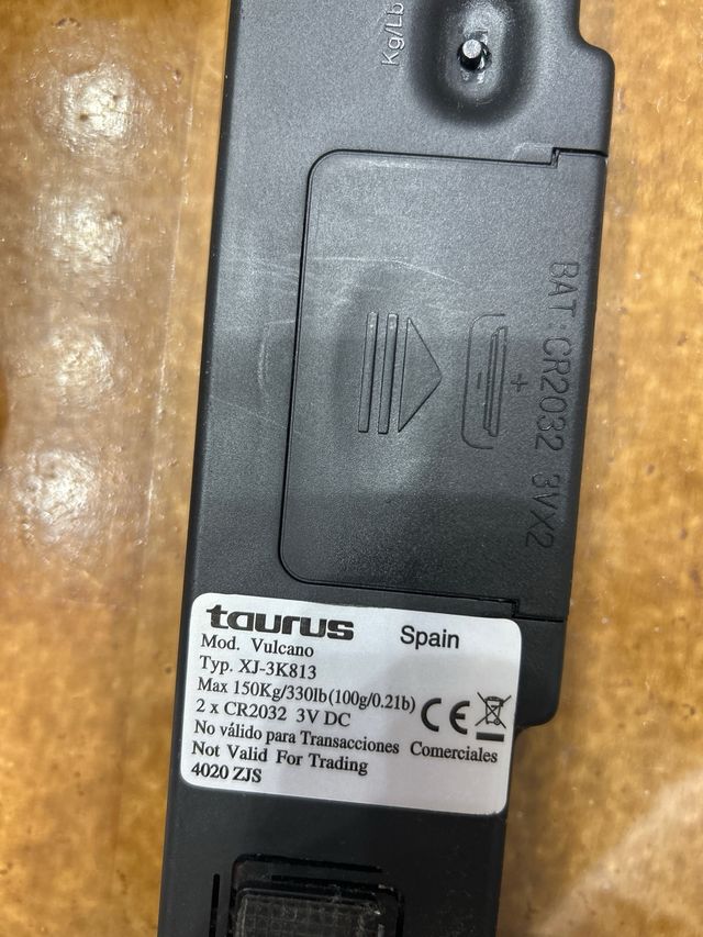 Báscula de baño digital Taurus Vulcano