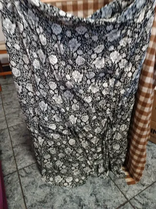 Falda larga estampada floral
