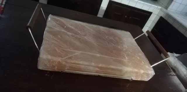 Piastra Sale Rosa Himalayano con vassoio