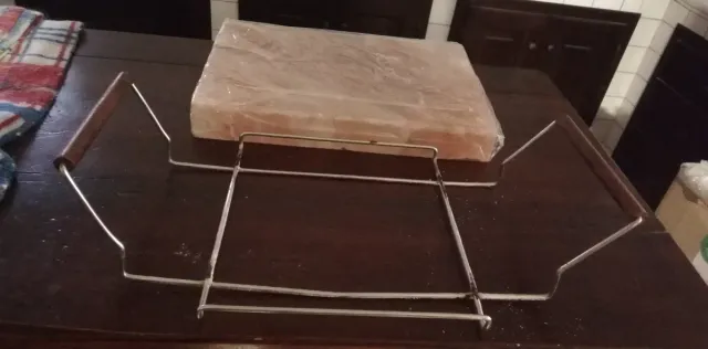 Piastra Sale Rosa Himalayano con vassoio